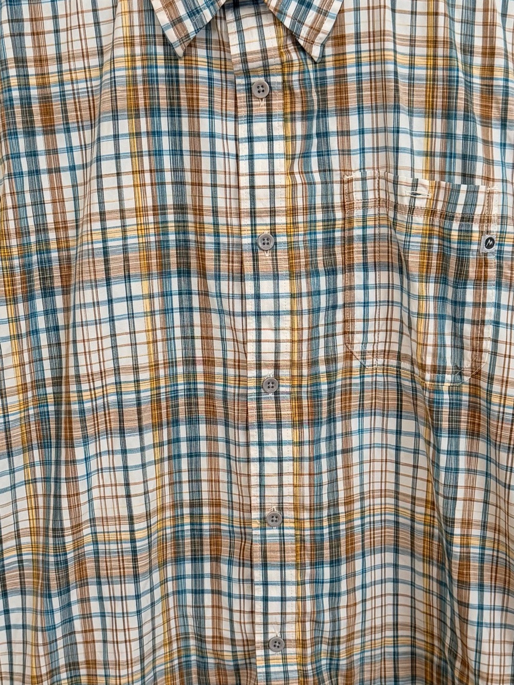 Marmot Multicolored Men’s L Short Sleeve Button Up Shirt - Picture 5 of 6
